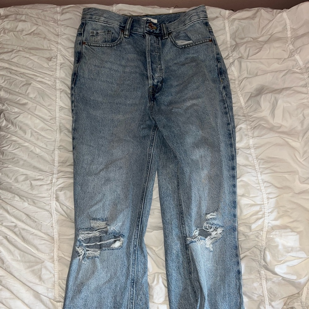 PacSun Blue High Waisted Bootcut Jeans NWOT